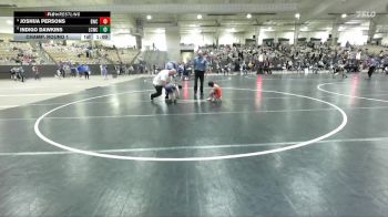 40 lbs Champ. Round 1 - Indigo Dawkins, Lawrence Co Wrestling Club vs Joshua Persons, Blackman Wrestling Club