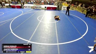 74 lbs Cons. Round 1 - Andres Pinto, California vs Dominic Crociani, Wolf Den Wrestling Club