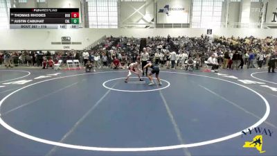 116 lbs Cons. Round 2 - Justin Cabuhat, Club Not Listed vs Thomas Rhodes, BH-BL Youth Wrestling