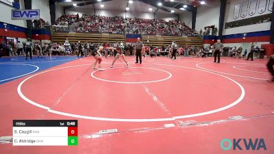 115 lbs Quarterfinal - Stella Caygill, Raw Wrestling Club vs Chloe Aldridge, Saints Wrestling Club