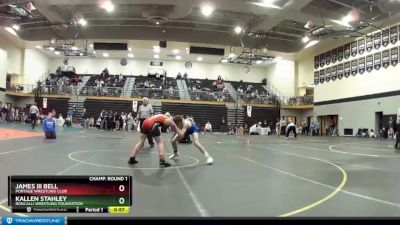 125 lbs Champ. Round 1 - Kallen Stahley, Roncalli Wrestling Foundation vs James Iii Bell, Portage Wrestling Club