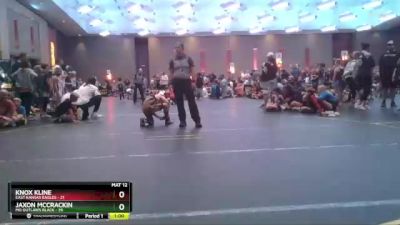 101 lbs Finals (8 Team) - Jaxon McCrackin, MO Outlaws Black vs Knox Kline, East Kansas Eagles