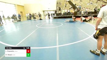 172-H lbs Round Of 16 - Lucas Esposito, Cranford vs Raymond Weed, Egg Harbor