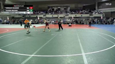 115 lbs Quarterfinal - Oliver Becker, ANML vs Keegan Wagner, Wabasso