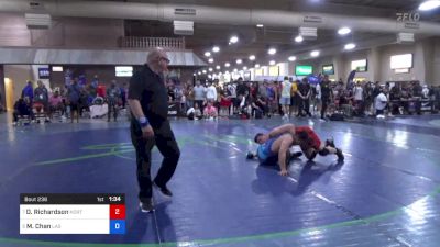 78 kg Cons 8 #2 - Daniel Richardson, North Carolina vs Matthew Chan, Las Vegas Wrestling Club