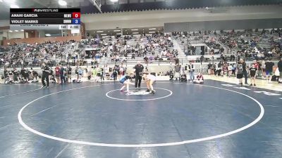 145 lbs Cons. Round 2 - Anahi Garcia, Moses Lake Wrestling Club vs Violet Marks, South West Washington Wrestling Club