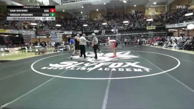 190 lbs 1st Place Match - Sam Watkins, Hoxie Hs vs Keegan Urbanek, Ellsworth Hs