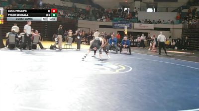 132 lbs Consolation - Luca Phillips, Ashley Ridge vs Tyler Mindala, St James