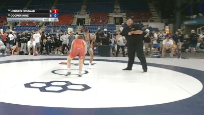 132 lbs Cons. Sub-rd Of 32 - Hendrix Schwab, Iowa vs Cooper Hinz, Iowa