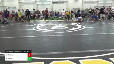 114-S Mats 1-5 3:00pm lbs Round Of 32 - Vincent Young, KY vs Kael Black, OH