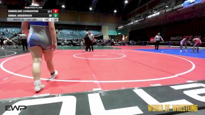 135 lbs Quarterfinal - Emmeline Livingston, La Grande Girls vs Emma Anderson, Red Wave Wrestling