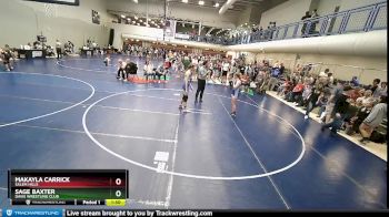 117-126 lbs Cons. Round 1 - Sage Baxter, Davis Wrestling Club vs Makayla Carrick, Salem Hills