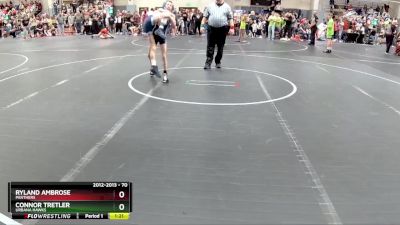 70 lbs Cons. Semi - Connor Tretler, Urbana Hawks vs Ryland Ambrose, Panthers