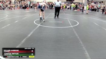 70 lbs Cons. Semi - Connor Tretler, Urbana Hawks vs Ryland Ambrose, Panthers