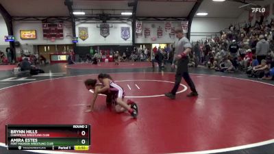 Round 2 - Brynn Hills, Champions Wrestling Club vs Amira Estes, Fort Madison Wrestling Club