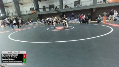 70 lbs Semis - Tyrone Abraham III, Aloha Youth Wrestling vs Easton Witters, Punisher Wrestling Company