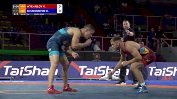 79 kg Quarterfinal - Vasyl Mykhailov, UKR vs Georgios Kougioumtsidis, GRE