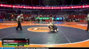 2 lbs Cons. Round 2 - James Bennett, Chicago (Brother Rice) vs Rocky Almendarez, Galesburg