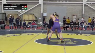 285 lbs Cons. Round 3 - Emre Sensoy, Trinity (CT) vs Thomas Goodwin, Williams College