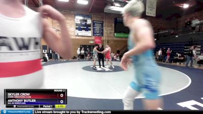 165 lbs Round 2 - Skyler Crow, Hawk Wrestling Club vs Anthony Butler, All In Wrestling