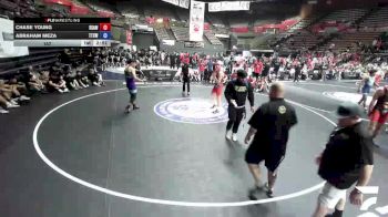 157 lbs Chase Young, SAWA - Sacramento Area Wrestling Association vs Abraham Meza, TCWA - Tri-Counties Wrestling Association