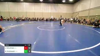 90 lbs Rr Rnd 3 - Justice Schultheis, LWA 14U vs Mason Kutylowski, Roundtree Wrestling Academy 14U