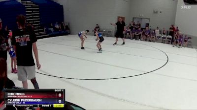 70 lbs Round 1 (6 Team) - Emie Mogg, Nebraska Blue Girls vs Cyleigh Puderbaugh, Kansas Girls
