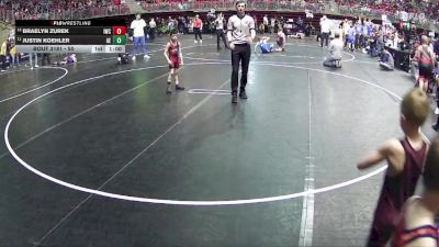 50 lbs Cons. Round 2 - Justin Koehler, Arlington Eagles vs Braelyn Zurek, Impact Wrestling Club