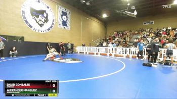 126 lbs Cons. Semi - David Gonzales, Sanger vs Alexander Marquez, Golden Valley