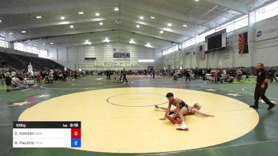 109 kg Consolation - Destry Hansen, War Wc vs Arthur Paulino, YV Wrestling