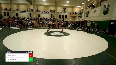 182 lbs Consi Of 16 #2 - Jack Hart, North Andover vs Jake Manthous, Oliver Ames