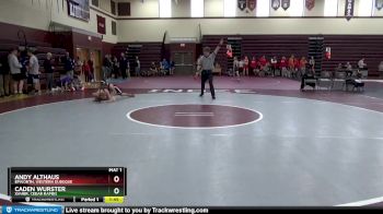 JV-12 lbs Quarterfinal - Caden Wurster, Xavier, Cedar Rapids vs Andy Althaus, Epworth, Western Dubuque