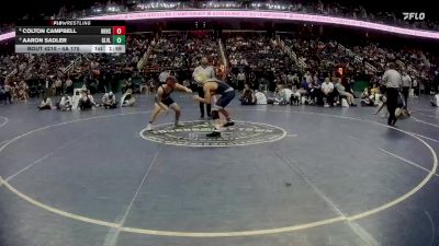 4A 175 lbs Quarterfinal - Colton Campbell, Hickory Ridge High School vs Aaron Sadler, Green Level