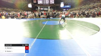 138 lbs Rnd Of 128 - Caleb Wetzel, Ohio vs Gaven Suica, Pennsylvania