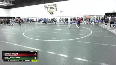 150 lbs Champ. Round 2 - Za`veir Weems, Wisconsin Lutheran vs Otto Anglemyer, Amherst