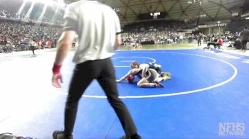 3A 132 lbs Quarterfinal - Keaton Mayernik, Stanwood vs Braxton Smith, Mead