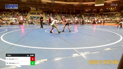 73 lbs Consi Of 16 #2 - Henry Gorski, Westshore Wrestling Club vs Weston Bezeau, Unaffiliated