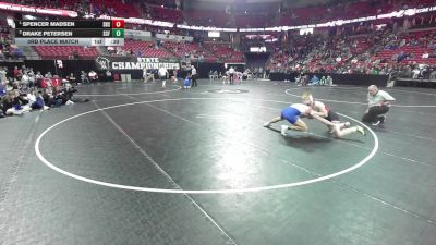 175 lbs 3rd Place Match - Spencer Madsen, Sturgeon Bay/Sevastopol vs Drake Petersen, Saint Croix Falls