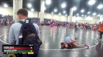 106 lbs Round 2 (8 Team) - Ayden Felix, Morris Fitness vs Braiden Lotier, Team Nauman Pink