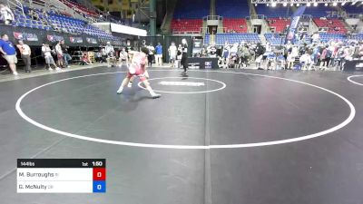 144 lbs Rnd Of 64 - Myles Burroughs, RI vs Gannon McNulty, OR