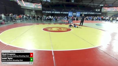 86 lbs Champ. Rd Of 32 - Wyatt Krogness, CNWC Concede Nothing Wrestling Club vs Isaiah Taylor, Ilwaco Anchors Wrestling Club
