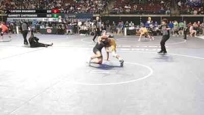 D 1 157 lbs Cons. Round 5 - Cayden Brammer, Benton vs Garrett Chittenden, Holy Cross
