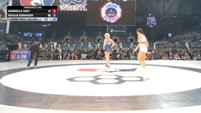 145 lbs Cons. Sub-rd Of 16 - Gabriella Kiely, Connecticut vs Natalie Edmisson, Missouri