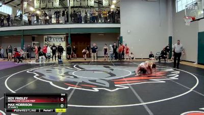 144 lbs Cons. Round 2 - Max Morrison, St Mark`s vs Roy Fridley, Benedictine College Prep