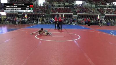 61 lbs Cons. Semi - Cayden Dickerson, North Big Horn Rams vs Hawk Hecker, North Big Horn Rams