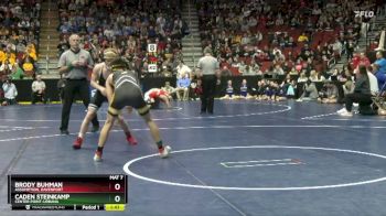 2A-120 lbs Champ. Round 1 - Caden Steinkamp, Center Point-Urbana vs Brody Buhman, Assumption, Davenport