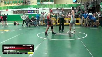 190 lbs Champ. Round 3 - Andrew Liber, St Francis De Sales (Toledo) vs Dillon Badiu, BUCKEYE