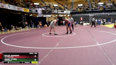 285 lbs Cons. Round 3 - Myles Johnson, Air Force Prep vs Henry Sturn, Unattached