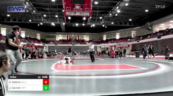 125 lbs Consi Of 8 #2 - Addi Adams, McLoud vs Juliet Carrell, Coppell High School Girls