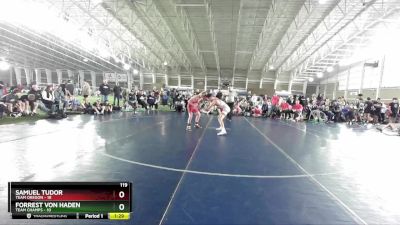 119 lbs Round 3 (4 Team) - Forrest Von Haden, Team Champs vs Samuel Tudor, Team Oregon